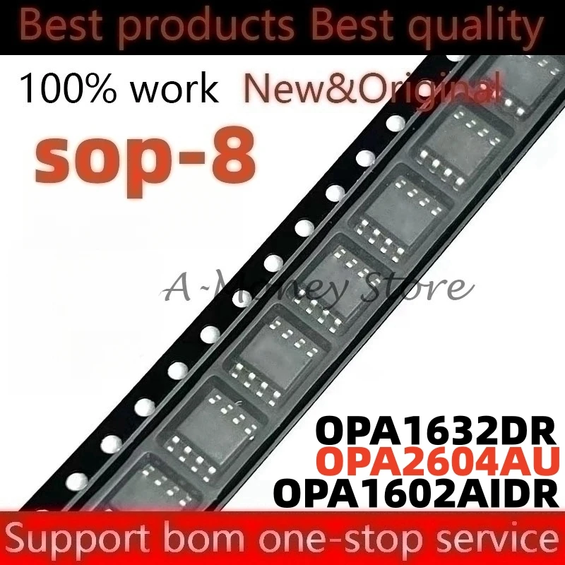 

(10pcs)OPA2604AU OPA2604 OPA1602AIDR OPA1602AID O1602A 01602A OPA1632DR OPA1632 OPA 1632 sop-8