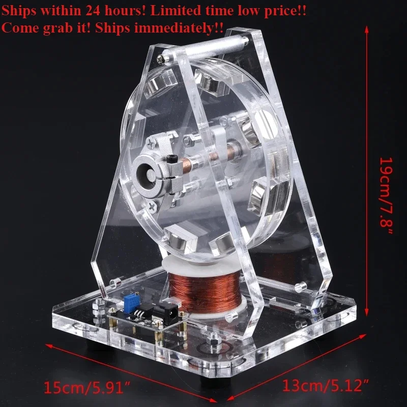 Brushless Motor Model Pseudo Perpetual Motion Machine Diy Physics Science and Education Experimental Toy Bedini Motor Model Kit