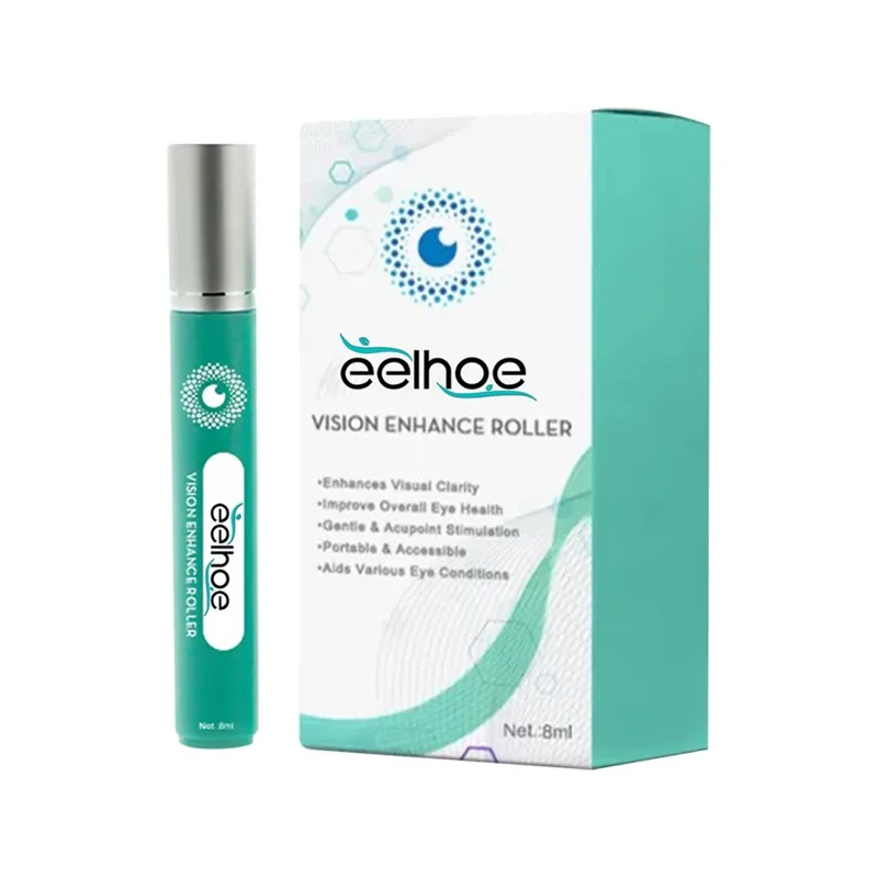 Rolo para melhorar a visão, melhora a visão, manter a visão, massagem relaxante, reduz o desconforto, aliviar a fadiga dos olhos secos, cuidados com os olhos, 8ml