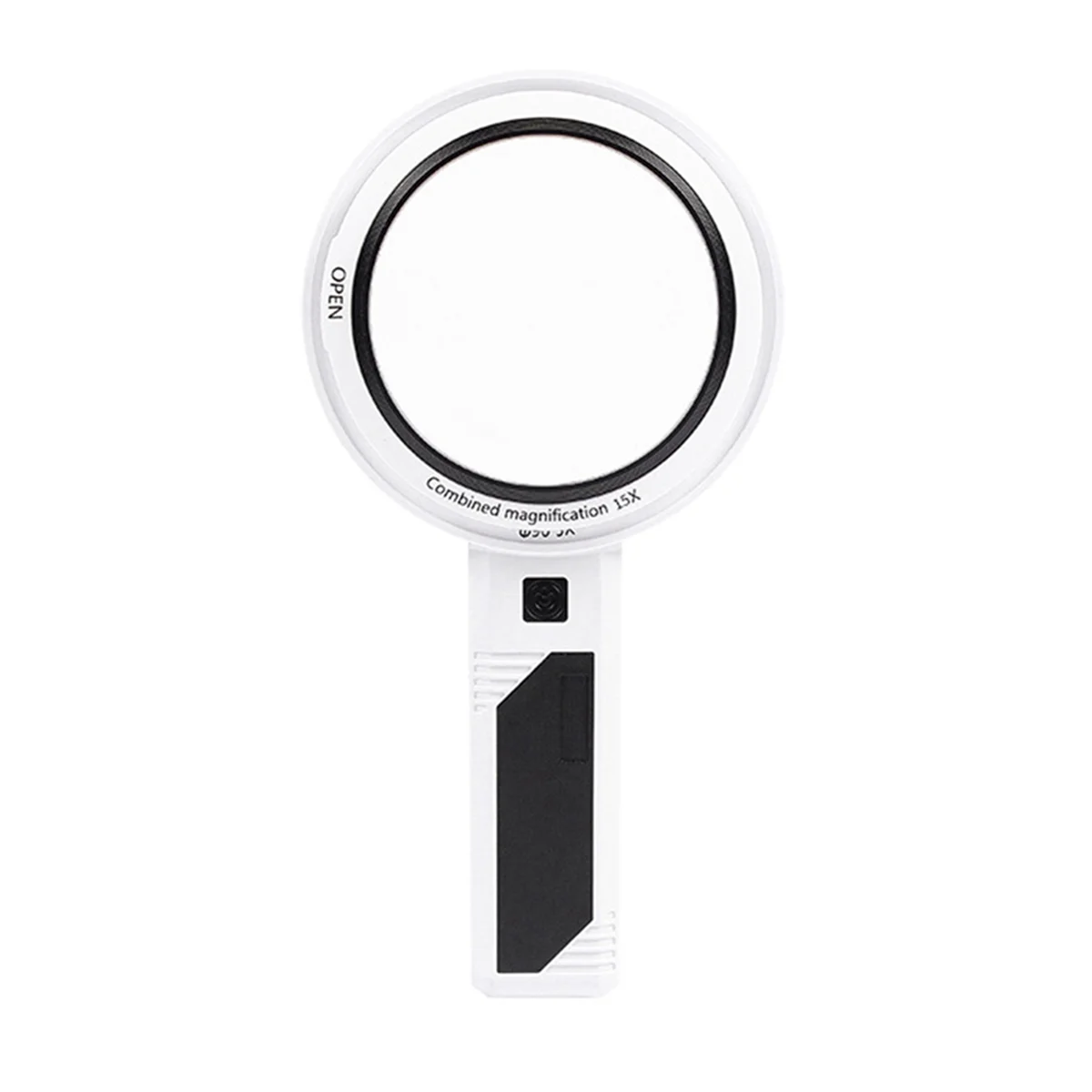 

ABIS-Handheld Magnifying Glass Loupe with LED Light Illuminated Magnifier Removable Optical Lens Magnifier 2275+65