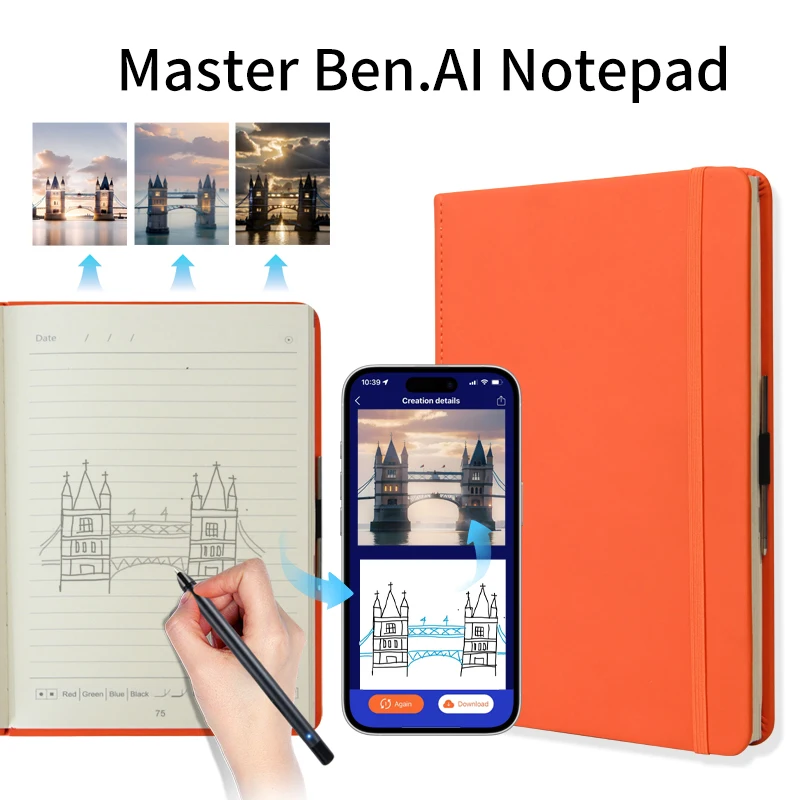 agenda-digital-inteligente-electronica-2026-cuadernos-universitarios-con-funcion-ai-smart-pen-sincronizacion-en-tiempo-real