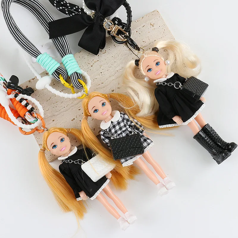 

Модный маленький ароматный клетчатый школьный рюкзак, улучшенная милая кукла, сумка, кулон, альпинистская пряжка, толстая веревка, автомобильный брелок, подарок