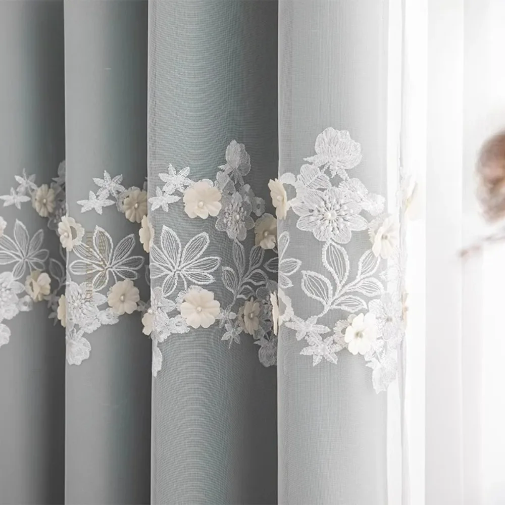 

Французские шторы для спальни, гостиной, прозрачные плотные двухслойные высококачественные термоизолированные солнцезащитные шторы