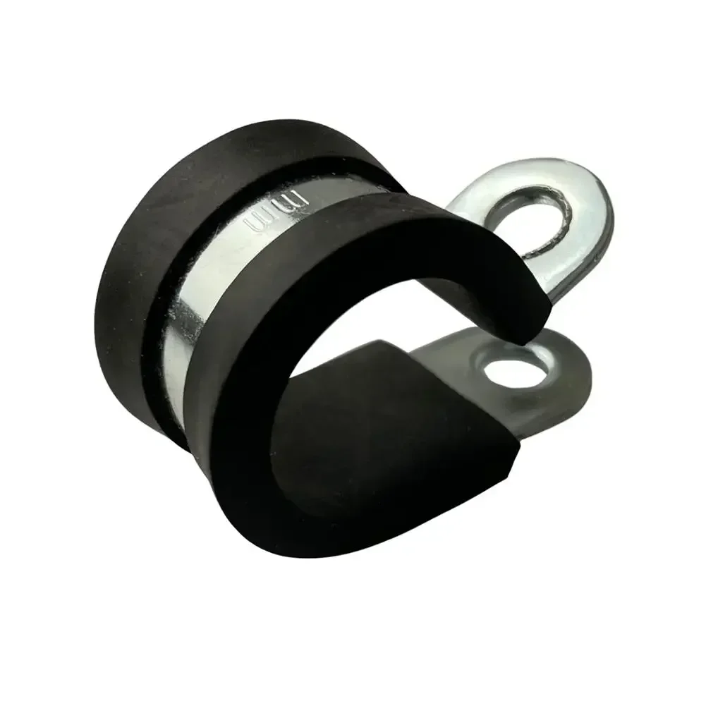 10pcs Rubber Lined P Clips Cable Mounting Hose Pipe Clamp Fixing Pipes Stainless Steel Hardware Fasteners 6mm 8mm 10mm