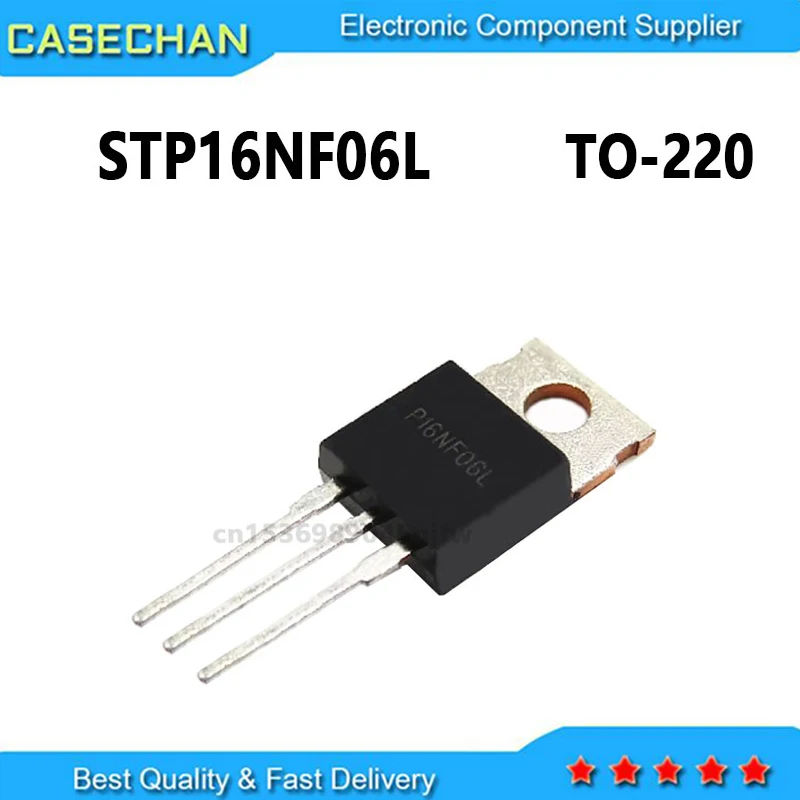 10PCS  P16NF06L STP16NF06L  TO-220