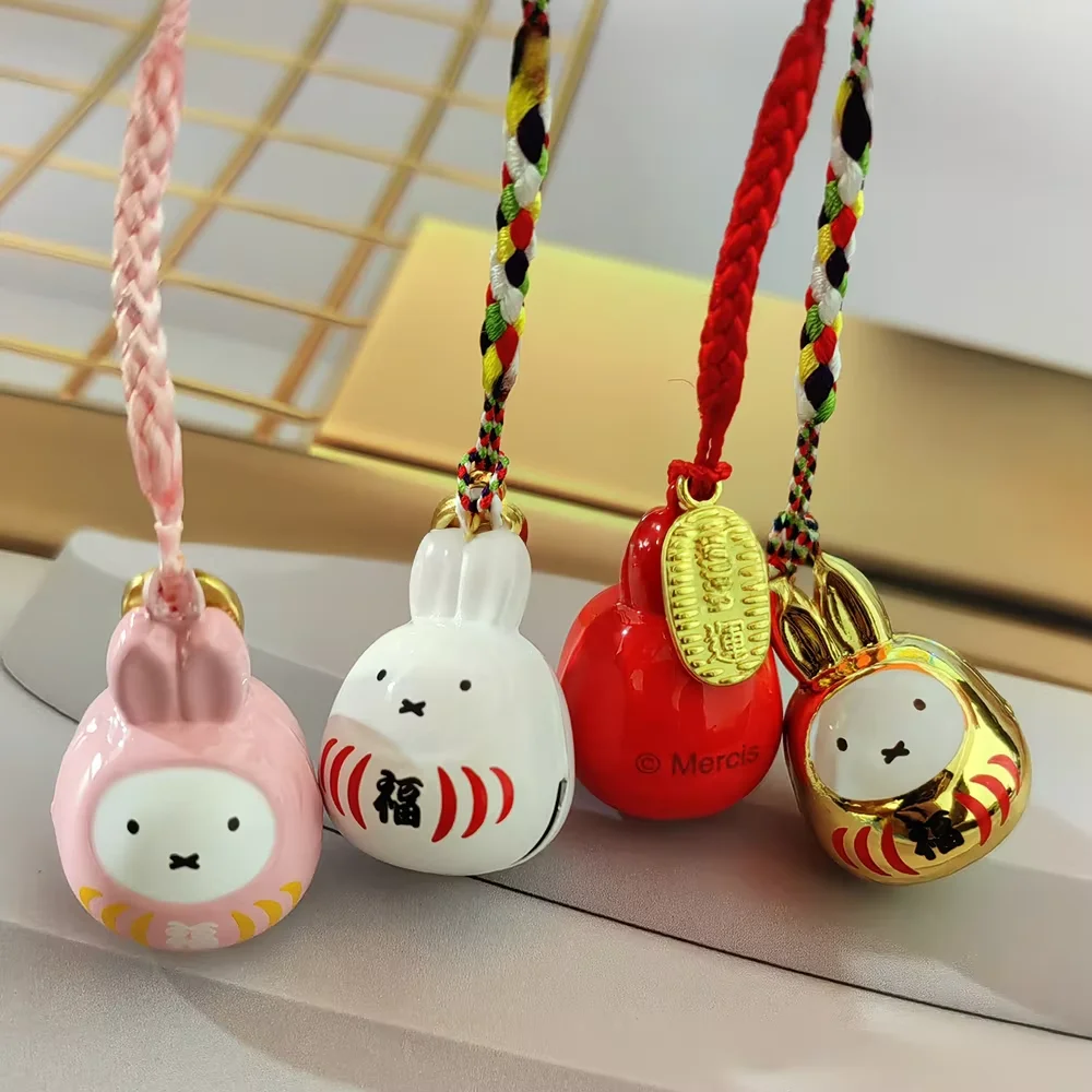 Neuer Kawaii Miffy Kleiner Glockenanhänger Cartoon-Kaninchen Japanischer Stil Geflochtenes Seil Schlüsselanhänger Taschenaccessoire Beste-Freundin-Geschenk Festival-Geschenk – Detail 19