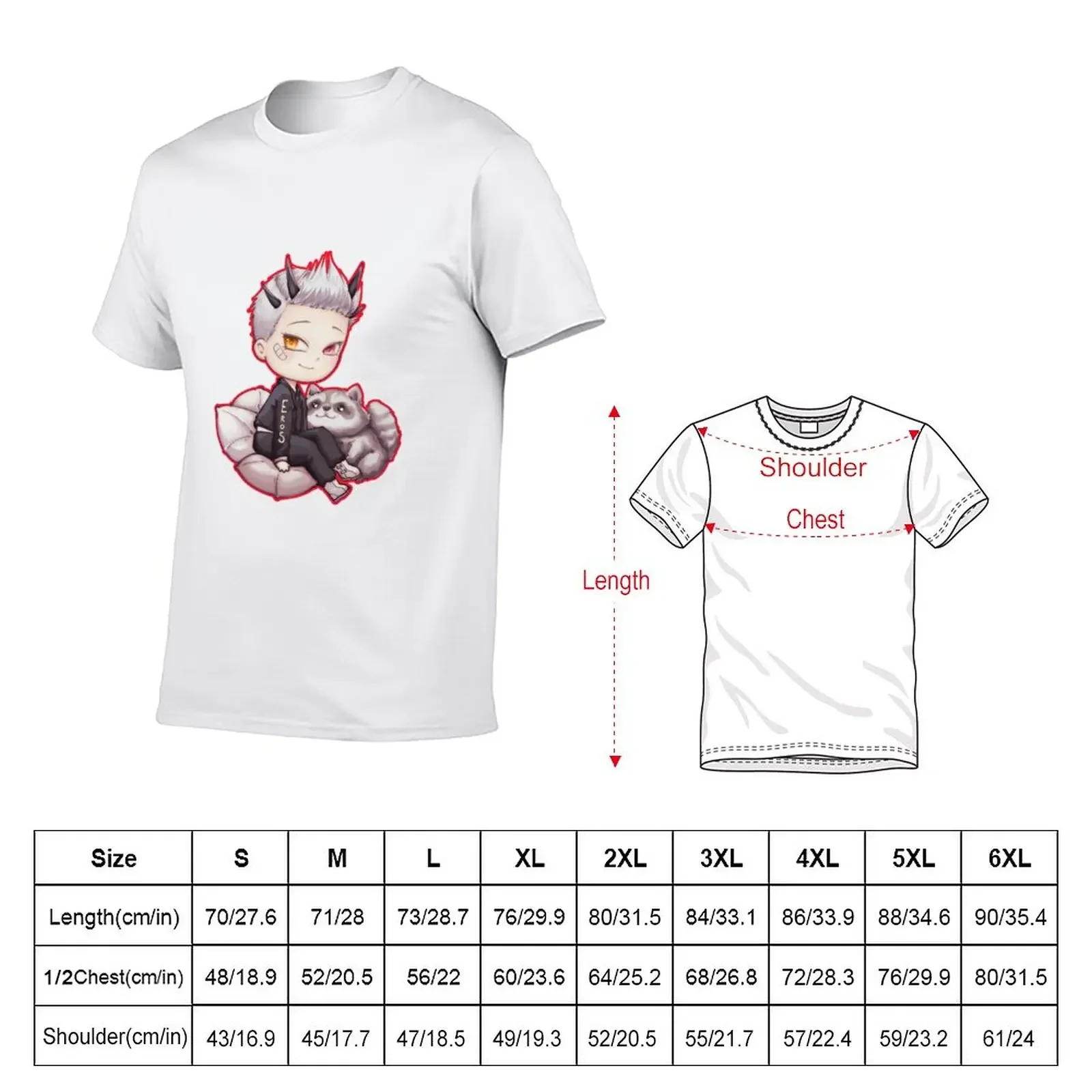 Eros and Snaccoon T-Shirt summer clothes summer top oversized t shirt men