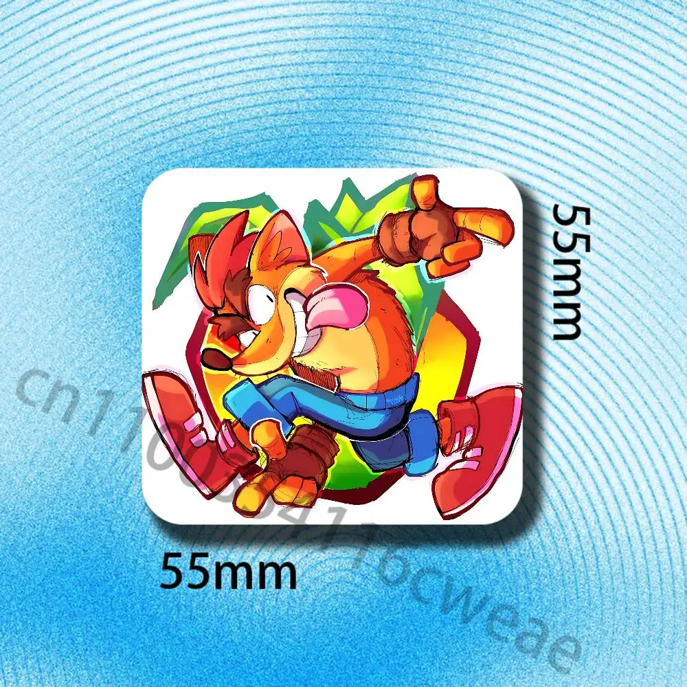 Cute C-Crash  Bandicoot Fridge Magnets Refrigerator Card Kitchen Metal Icebox Cabinet Magnetic Cards