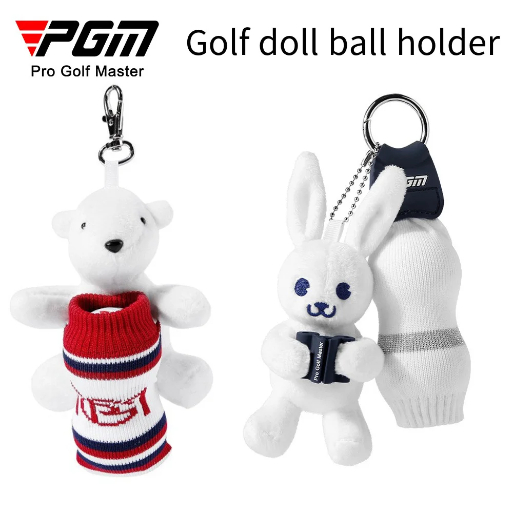 PGM Golf Ball Bag Doll Ball Holder Can Hold Two Balls Fashion Cute Mini Decoration Pendant Small Lightweight Ball Cover 골프백