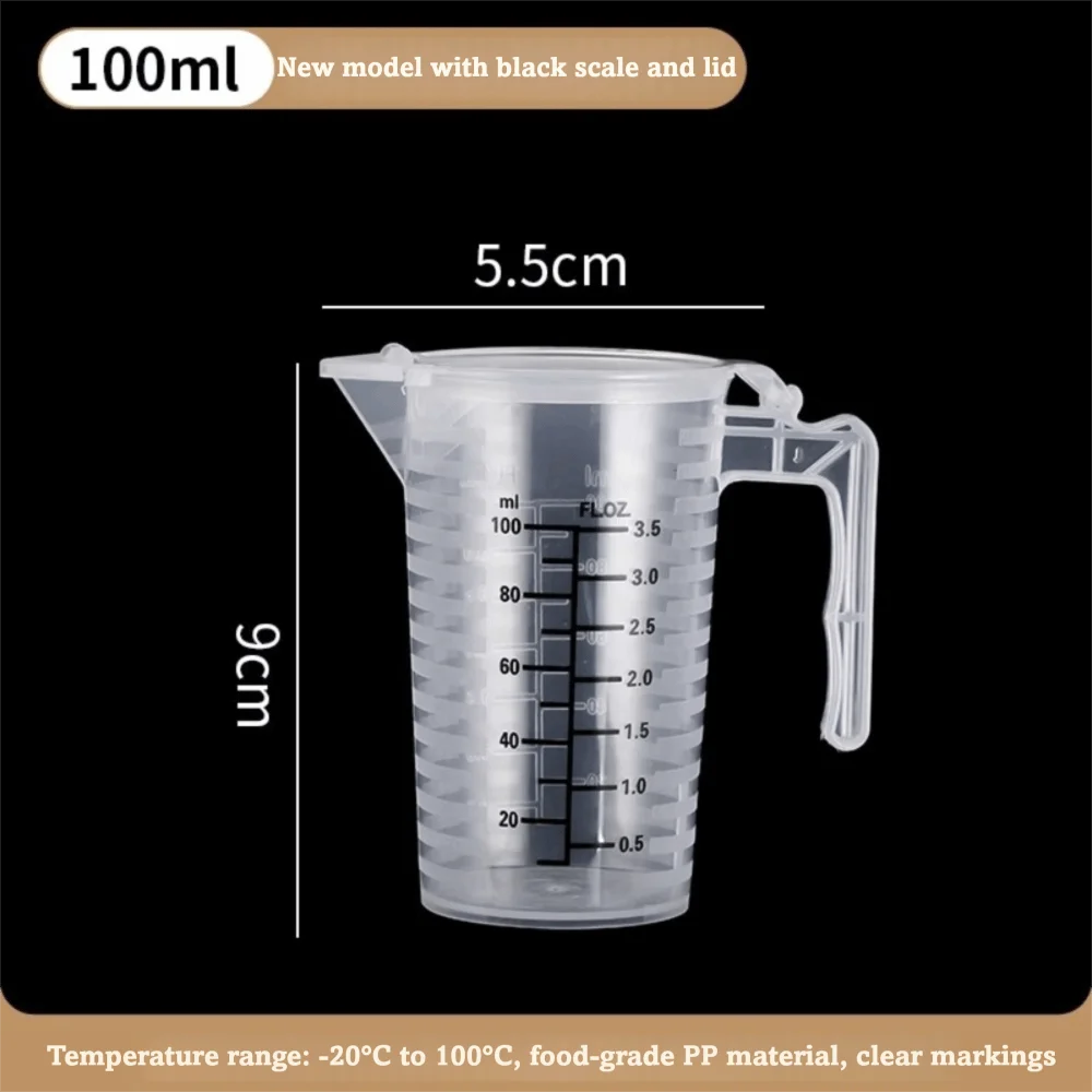 100/250/500/1000/2000/5000ML Measuring Cup with Scale with Lid Thickened Liquid Container Large Capacity Clear