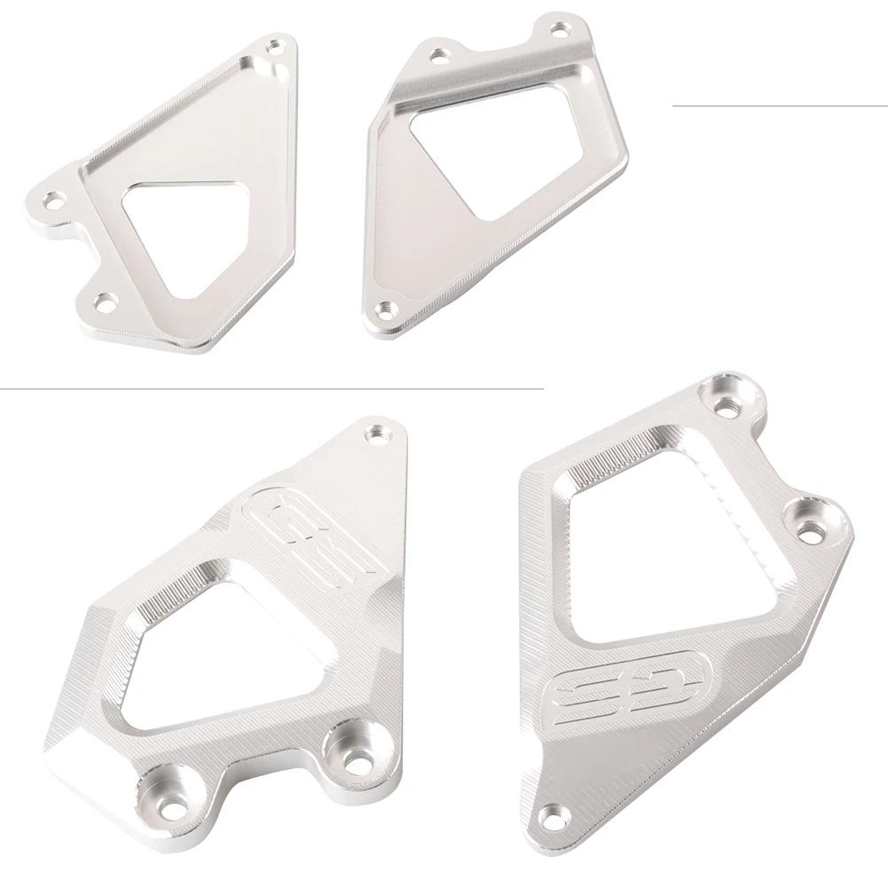 

2pcs Motorcycle CNC Aluminum Heel Guard Plates Aluminum Kickstand Bracket Kit for BMW R1200GS 2013 2014 R 1200 GS