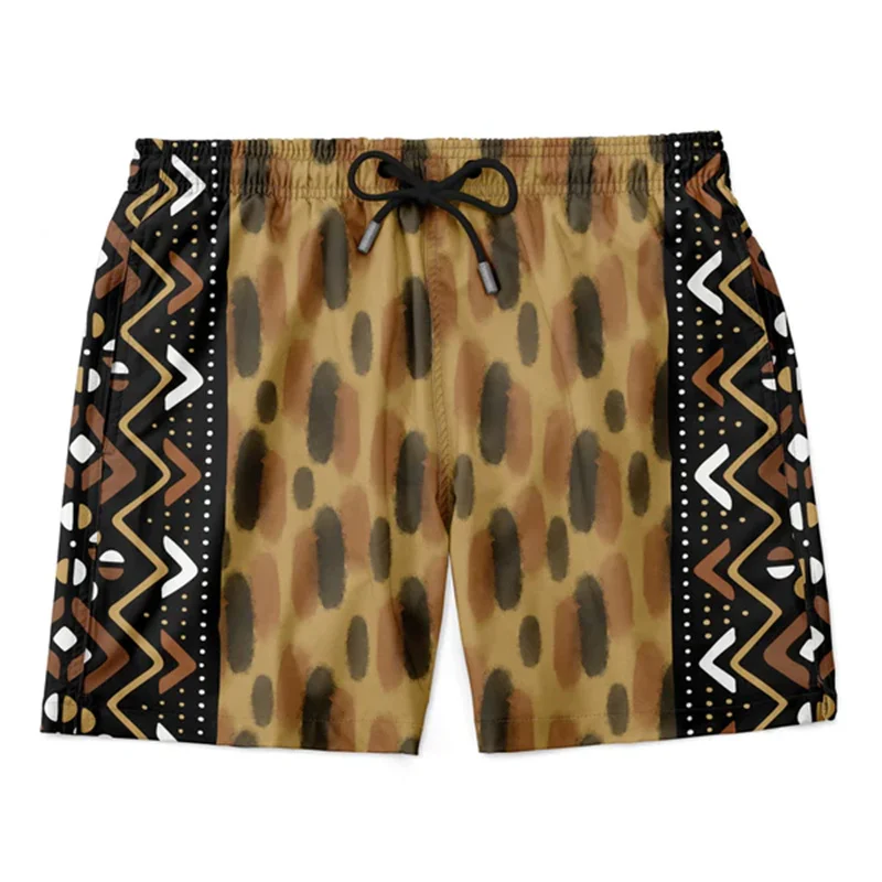 Pantalon de plage pour hommes, motif de tradition africaine, short imprimé en 3D, short respirant d'été, streetwear de fitness, Ropa zones bre