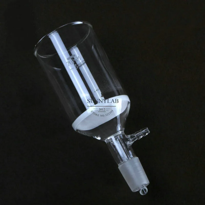 1Piece/lot 30ml/60ml/100ml/250ml/500ml/1000ml 24# Lab Glass Buchner Filter Funnel, Sand core filter funnel G3 Coarse filters