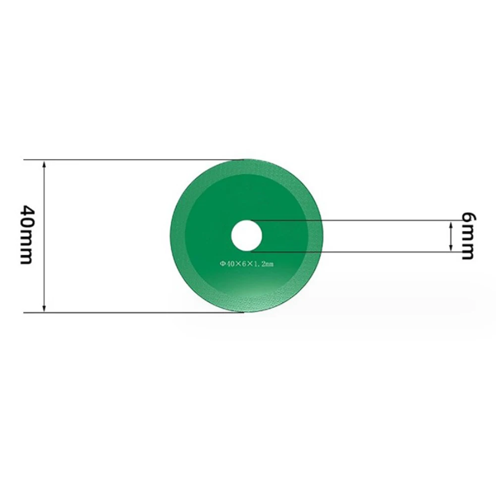 

Cutting Disc Cutting Blade For Angle Grinder Wear Resistance 40mm 50mm 60mm 70mm 80mm Green High Manganese Steel