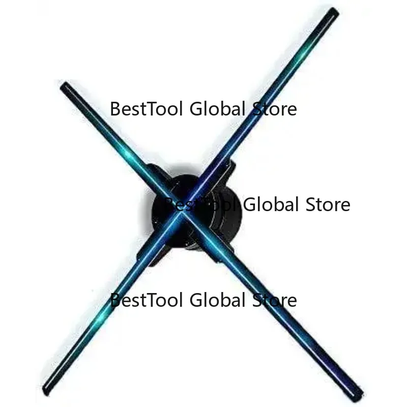 70cm Holographic Projection Fan 3D LED Air Display For Business Advertising Animation Show