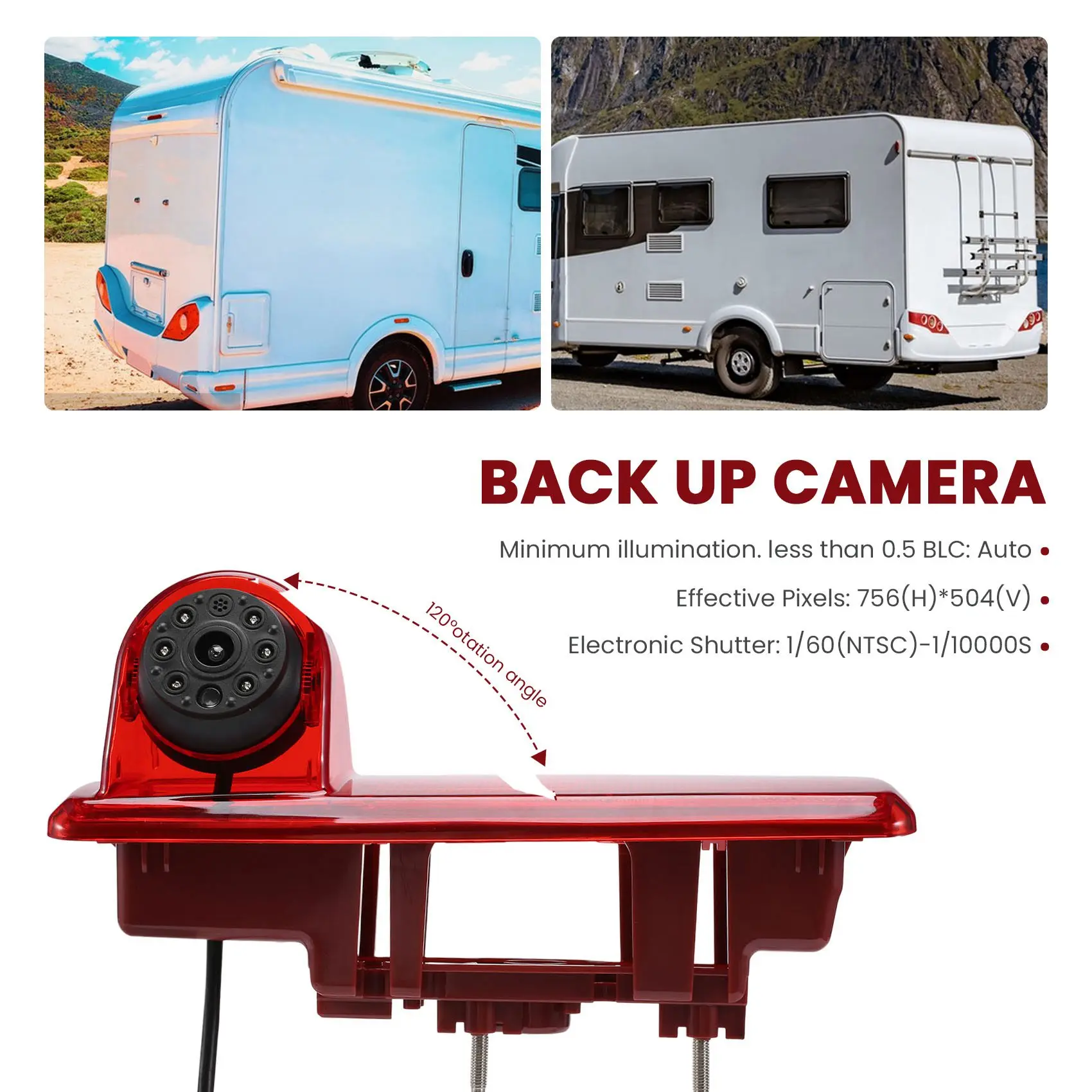 Hot Selling-High Definition Waterproof IR Night Vision Rear View Backup Brake Light Camera For 2014 Opel Vivaro / 2014 Renault T