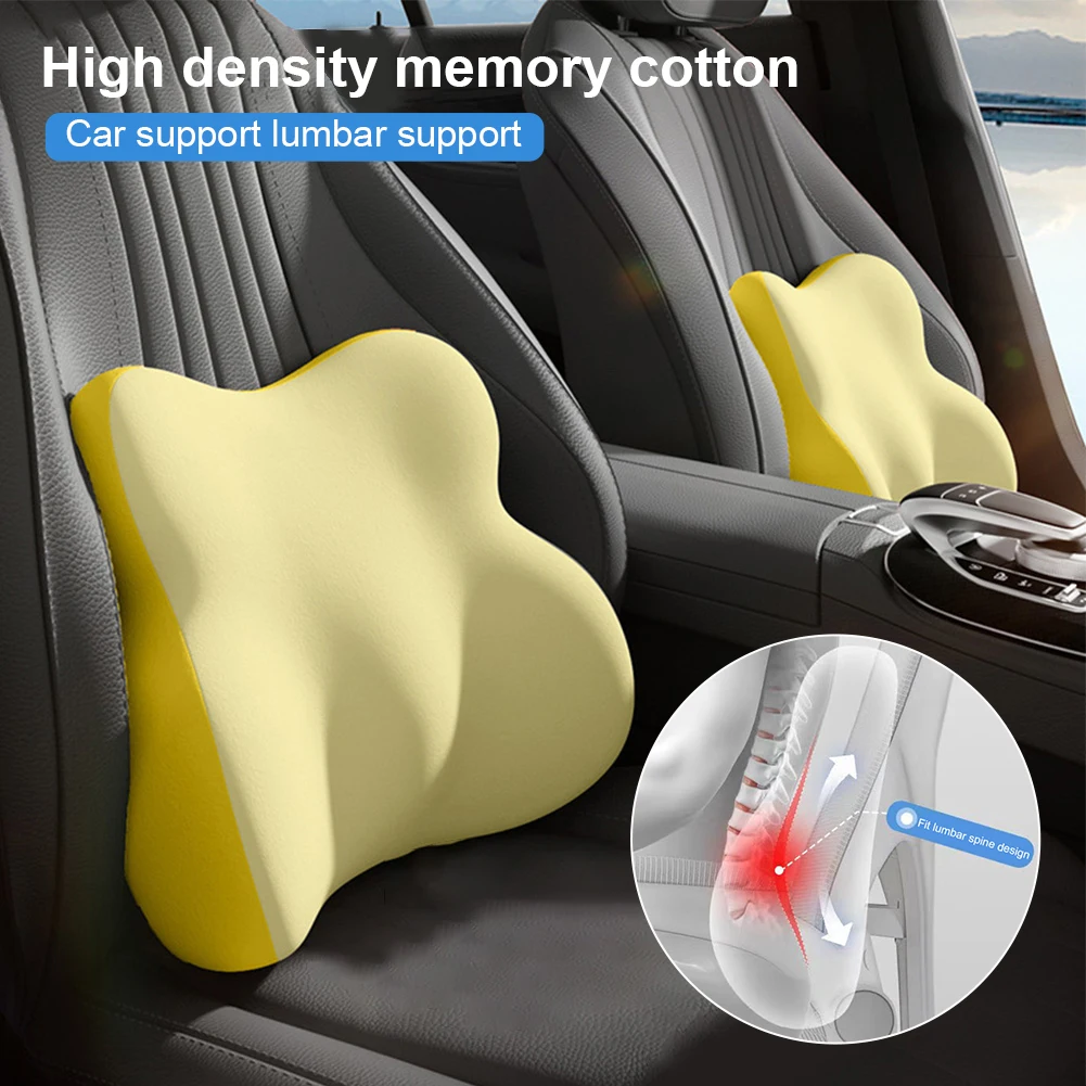 

Soft Lumbar Support Pillow for Driving Seat Memory Foam Lumbar Pillow Lower Back Pain Relief Lumbar Support Cushion for Car Seat