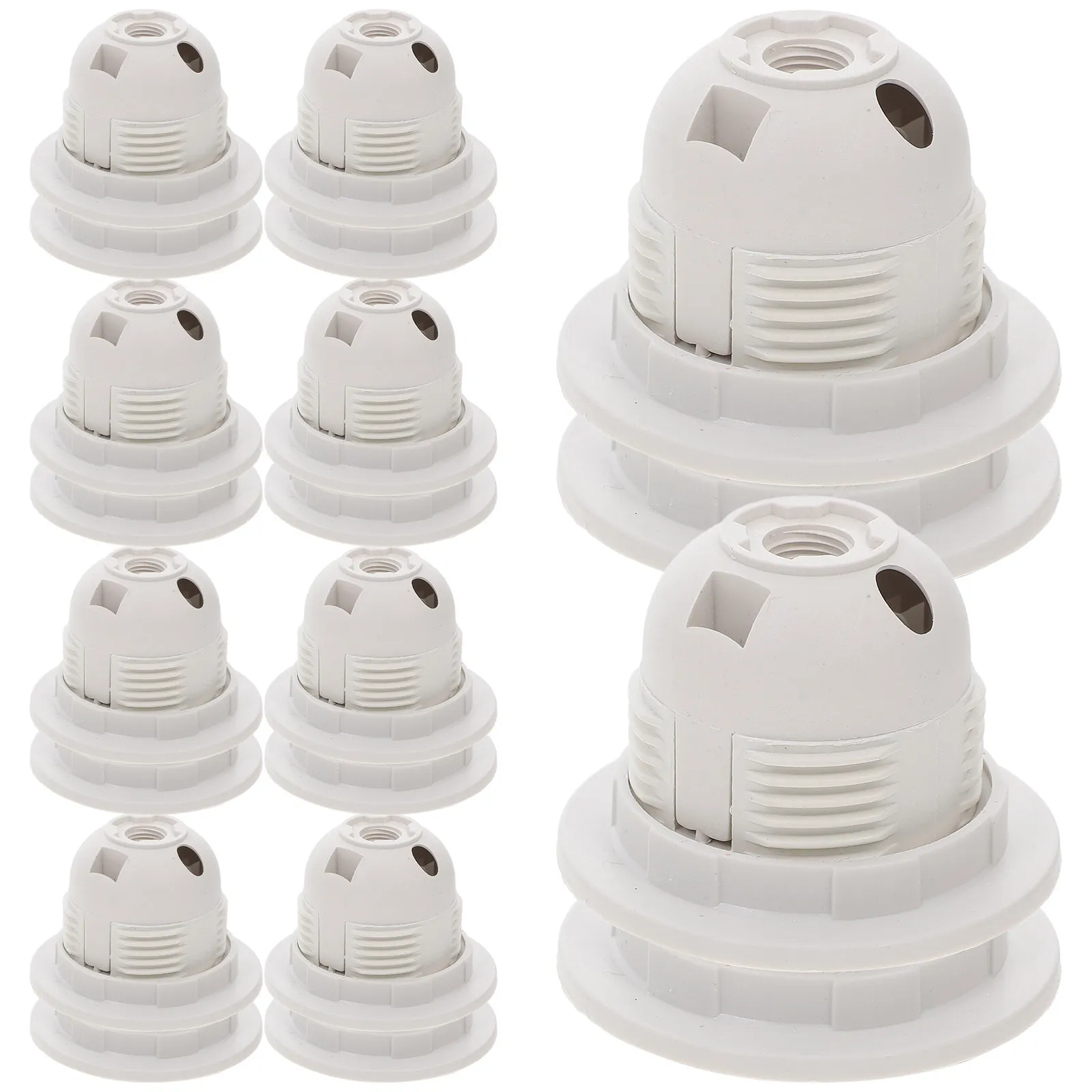 

10Pcs Full Thread Large Screw Base Lamp Holder Replacement Socket for Table Lamp Chandelier Ceiling Floor Pendant Light Bulb