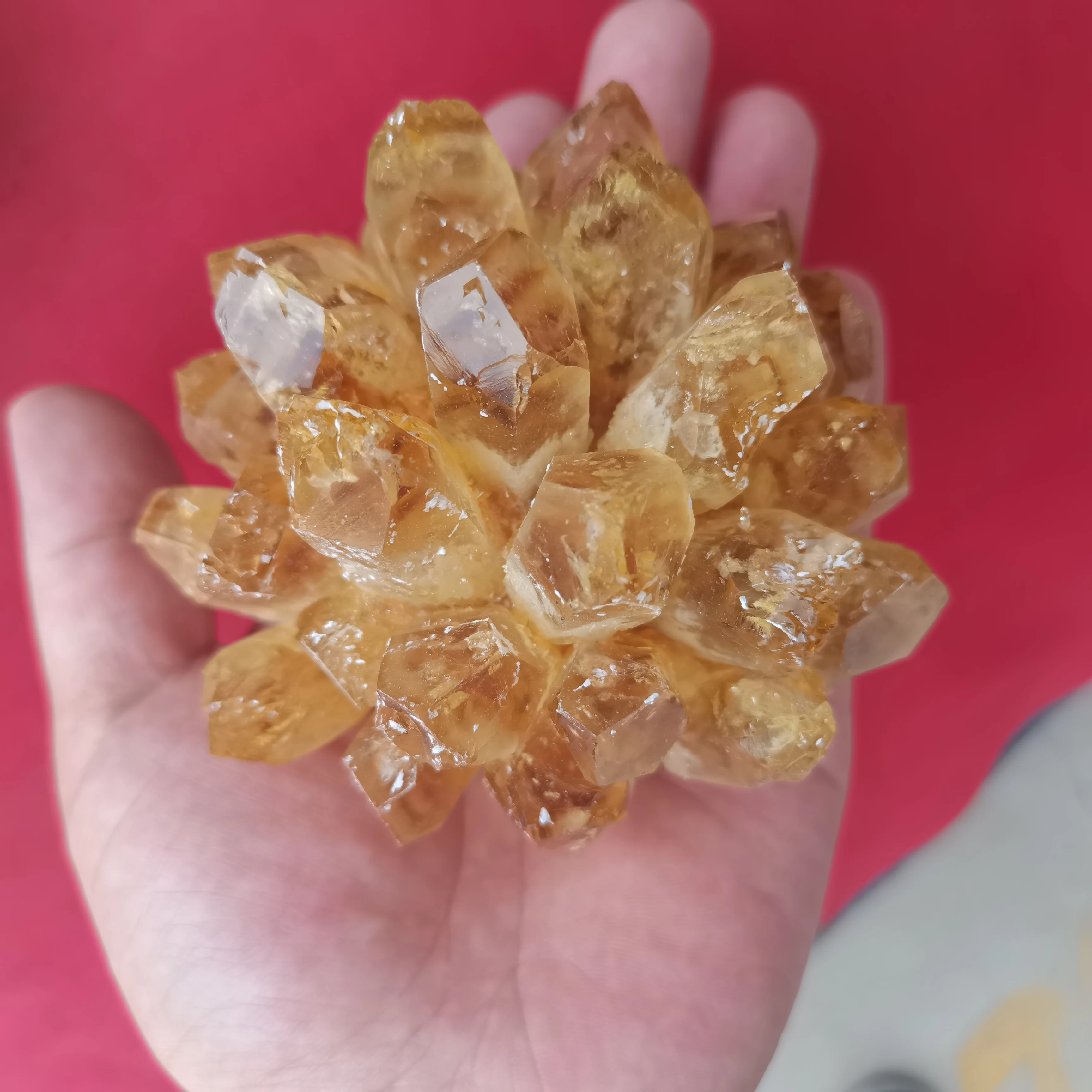 

700g 5A+ Large Size 100% Raw Citrine Natural Quartz Stone Crystal Cluster Healing Yellow Mineral Specimen Home Decoration 1pcs