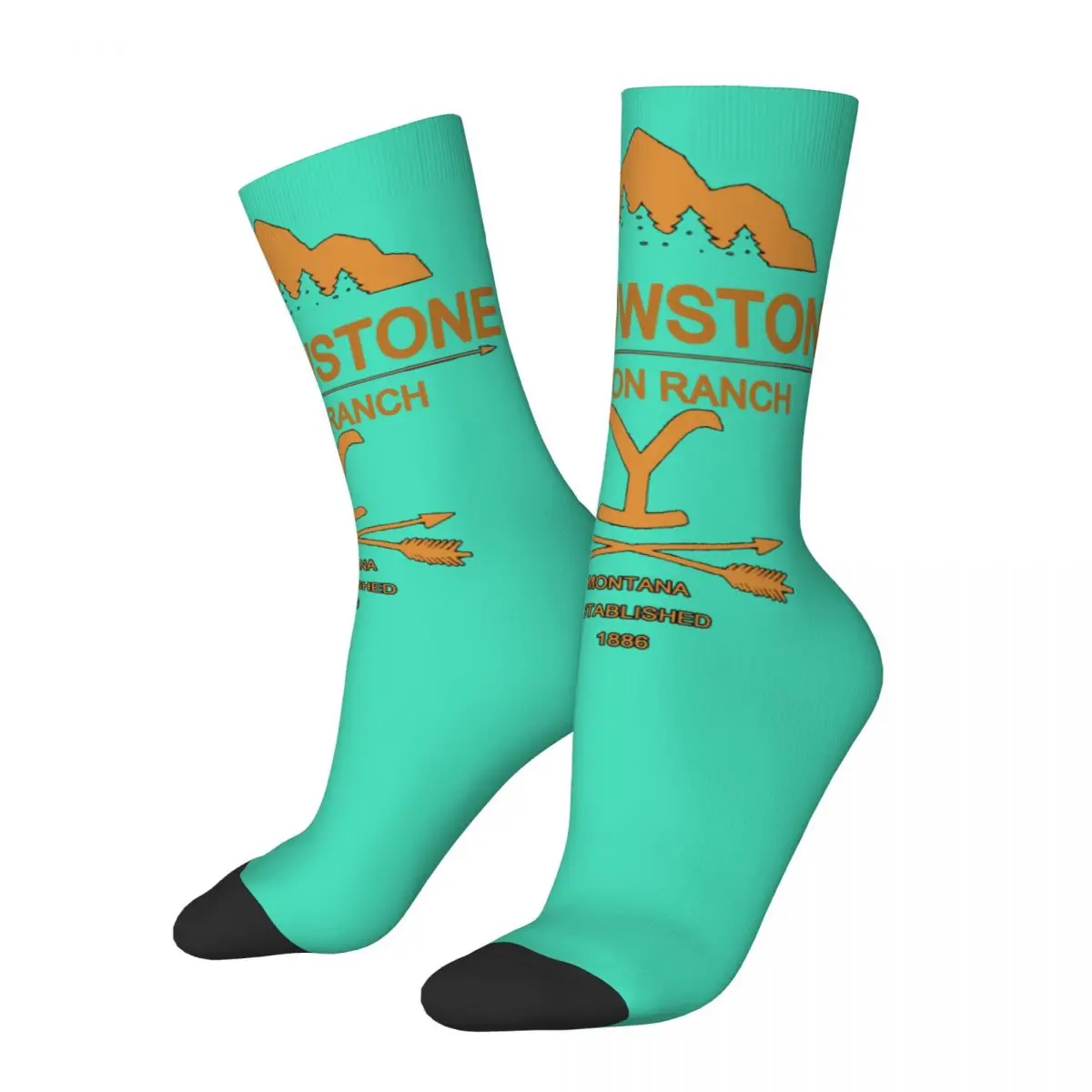 Cowboy Et De Yellowstone Dutton Ranch Men Women Socks,Motion Beautiful printing Suitable for all seasons Dressing Gifts