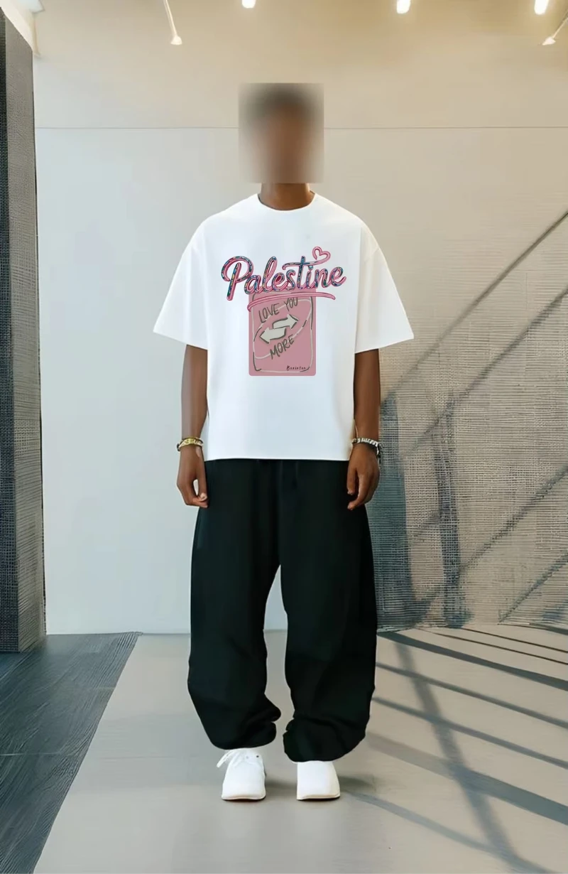 تيشيرتات رجالية ونسائية مطبوعة للصيف والخريف والشتاء، ملابس علوية من القطن الخالص عصرية ومريحة للشارع في الهواء الطلق