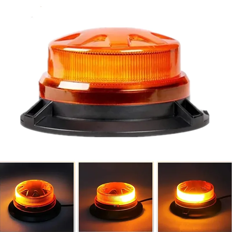 

24LED Magnetic Base Car Strobe Light Flashing Car Roof Emergency Police Lamp 8 Mode Truck Beacon Lamp for Vehicle 12V 24V