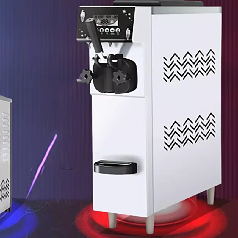 

High Capacity Mini Professional Colorful Single Small Ice Cream Machine with air Pump Home Use