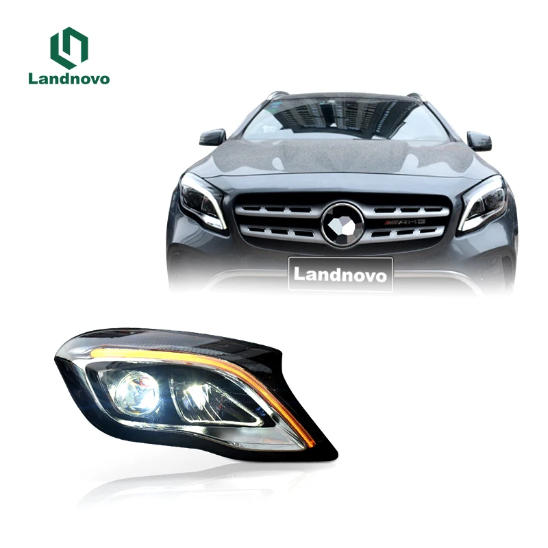 

Muhuang Super Brightness For Head Lights W156 GLA Assembly Upgrade Front Light Car Headlight Headlamp