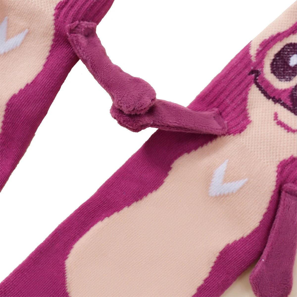 Point main dans la main chaussettes dessin animé amusant doux confortable mode créative adulte et enfants chaussettes de noël équipage chaussettes cadeau
