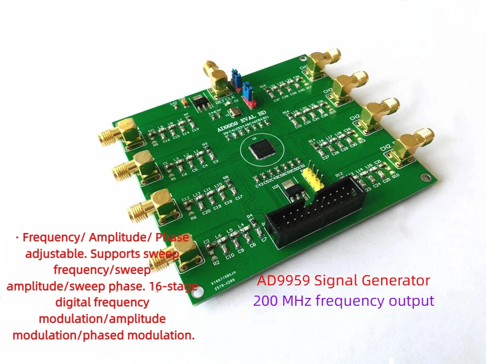 

DDS Module AD9959 Development Board Evaluation Board Signal Generator Digital Frequency Synthesis Source Program