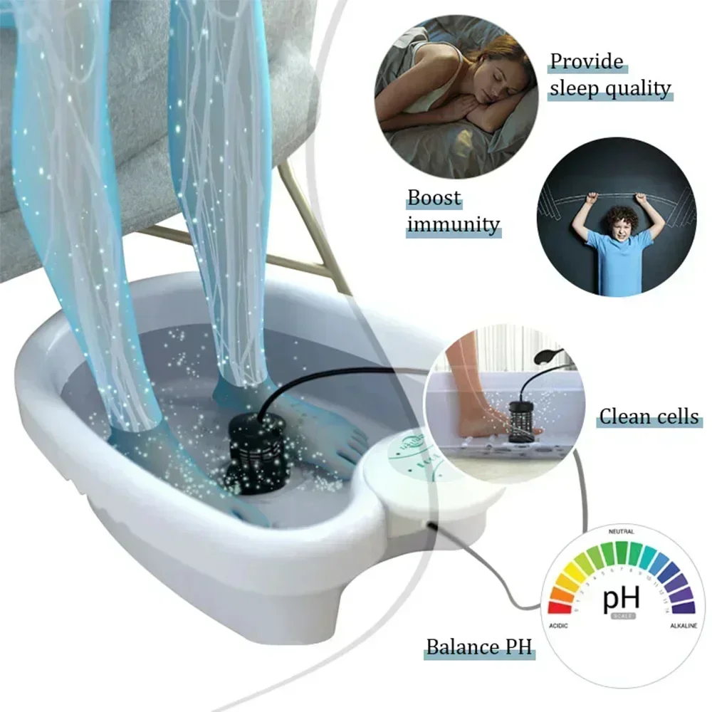 

Customizable Detox Ionic Foot Spa Bath Machine Massage Foot Ionic Detoxification Relieves Fatigue Promote Good Health