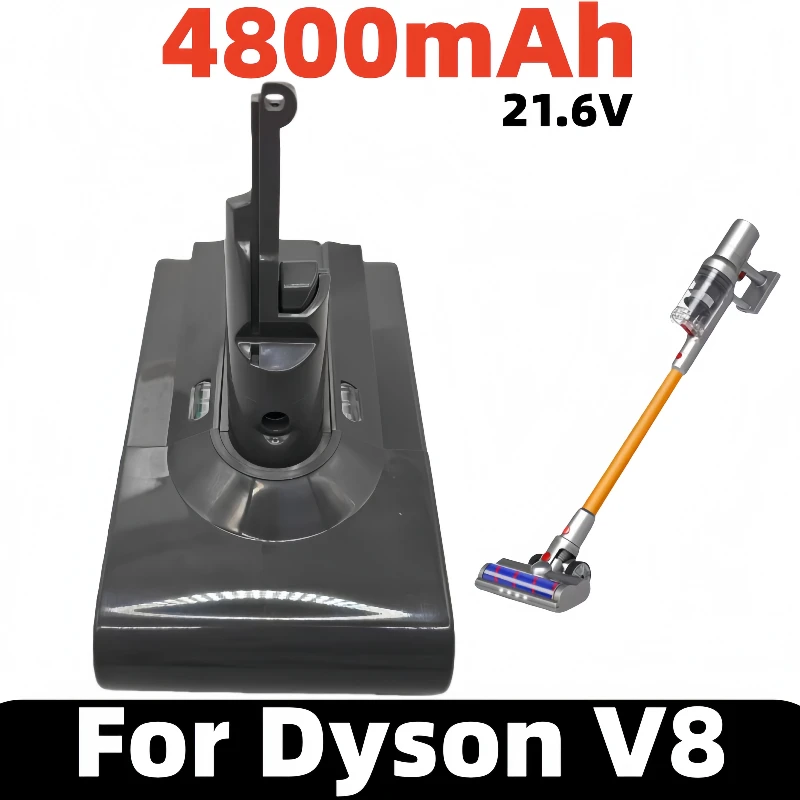 

100% new battery 21.6V for Dyson V8 4800mAh rechargeable battery vacuum cleaner original battery V8 animal lithium-ion SV10