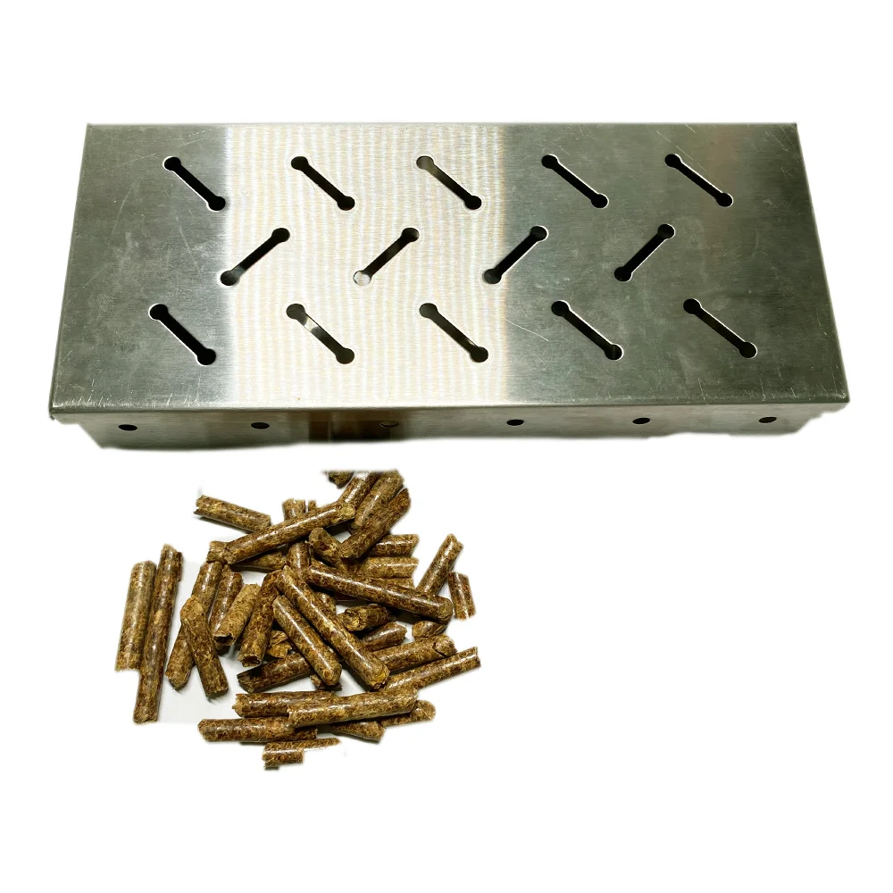 Pellet di legno di mela da 450g, patatine aromatizzate per Barbecue palline per fumatori speciali pezzi di legno per cucinare Barbecue affumicatore