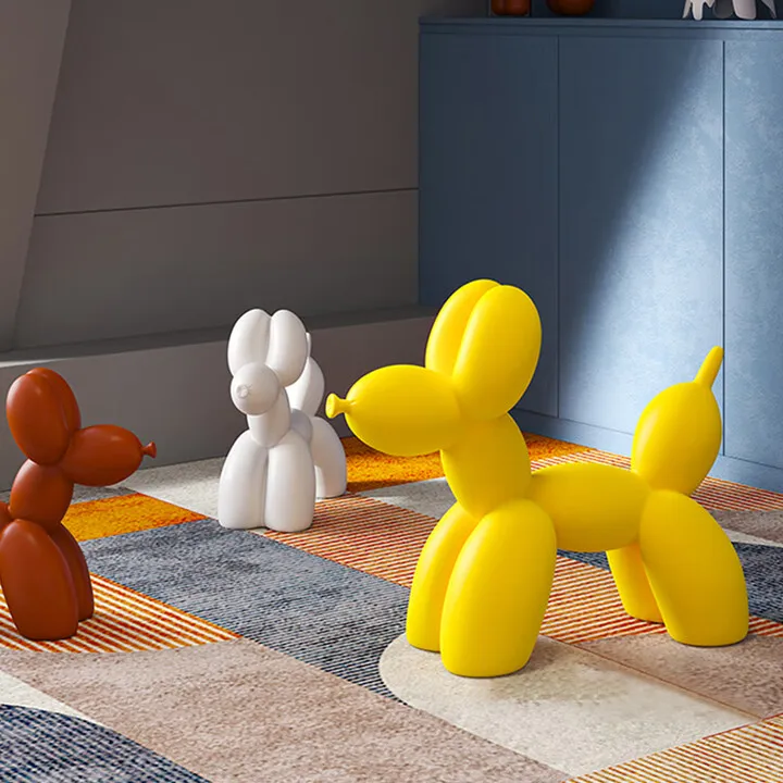 كرسي كلب بالون إسكندنافي مقعد صغير حديث بسيط لغرفة المعيشة المنزلية كرسي جرو كرتوني