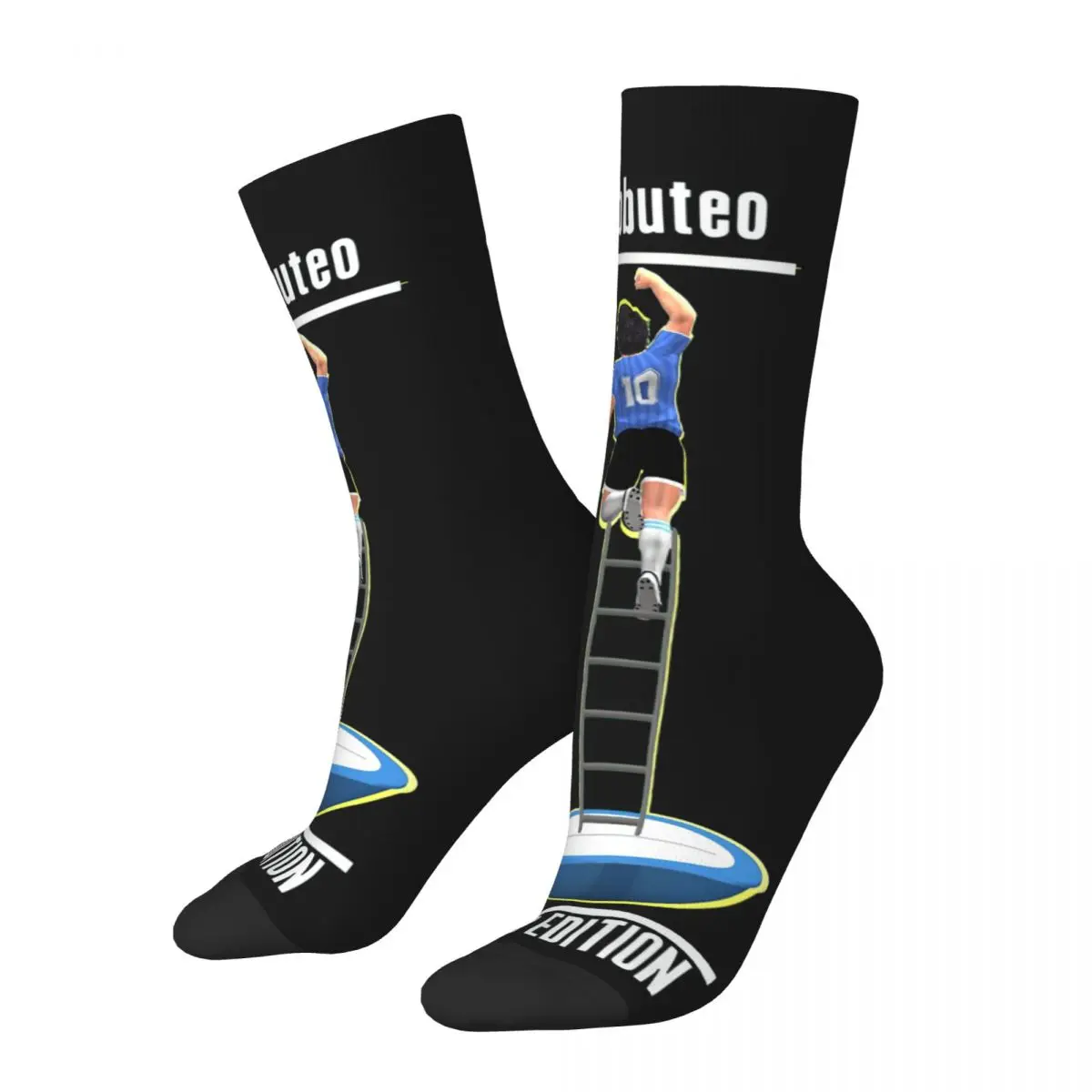 Funny Crazy Subbuteo Hand Of God Edition Sock for Men Hip Hop Vintage Maradona Great Best Player Quality Pattern Crew Sock