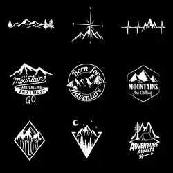 Body stickers waterproof car accessories hot mountain and compass car stickers large art pattern art vinyl