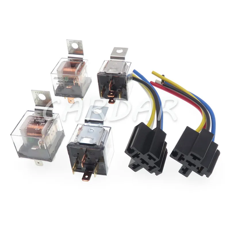 

Прозрачное 12 В 24 В 4-контактное 5-контактное автоматическое реле водонепроницаемое реле с розеткой и проводом