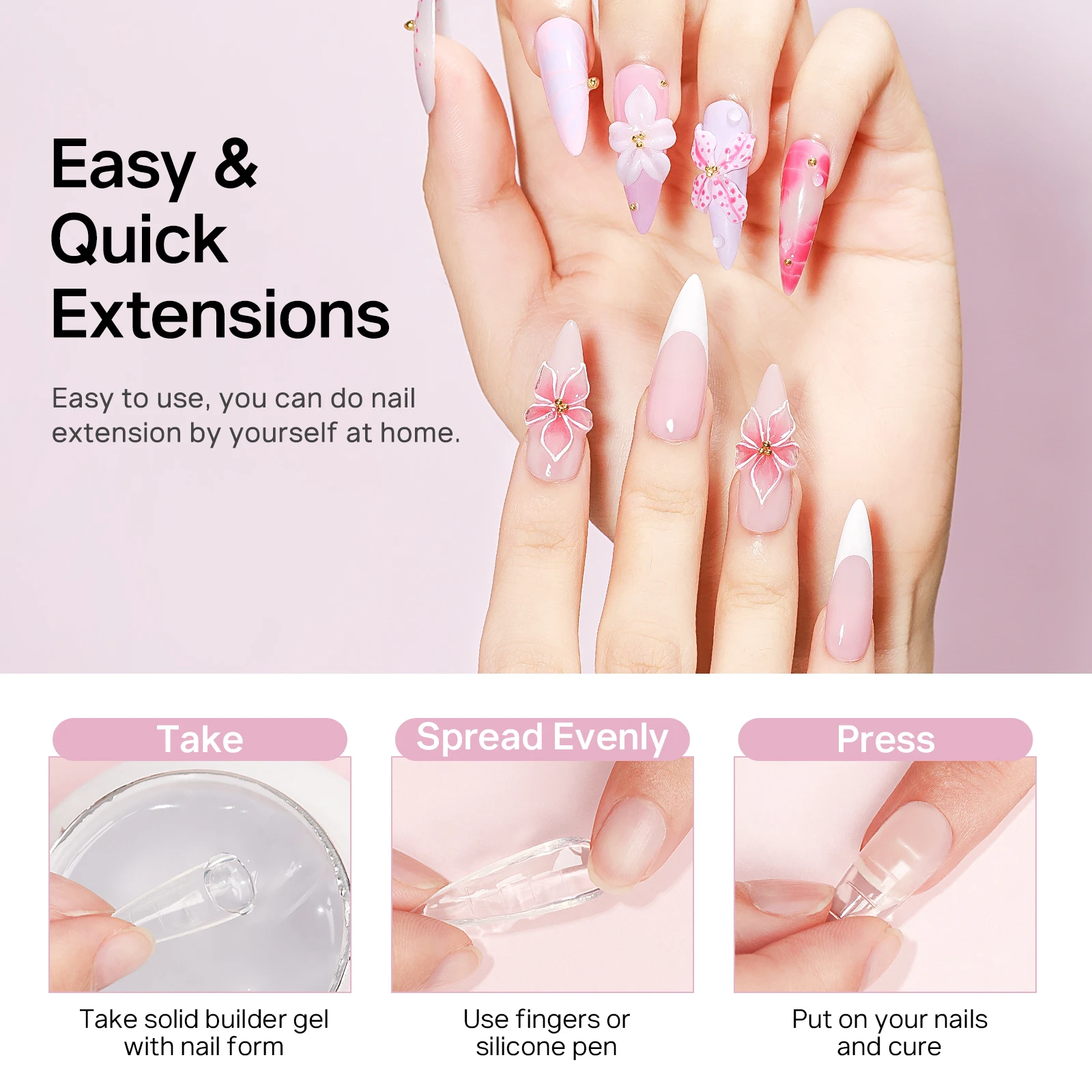 MIZHSE Builder Nagelgel Weiß M – Nail Gel Polish Set Bewertung und Preis