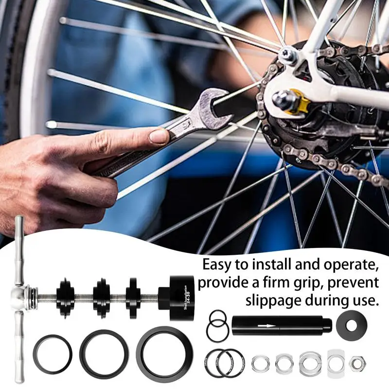 

Инструмент для прессования подшипников для велоспорта, профессиональный многофункциональный точный Держатель для гарнитуры, комплект инструментов для технического обслуживания