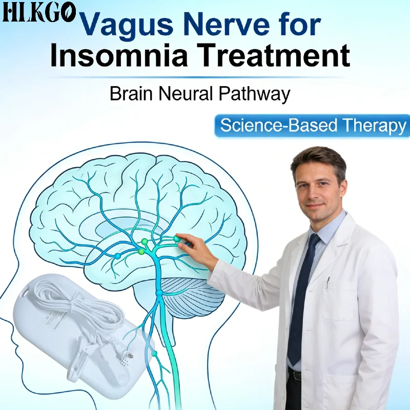 Clinical Grade Vagus Nerve Stimulation Ear Clip, Sleep Aid Device for Fast Deep Sleep Relieve Insomnia Anxiety Depression
