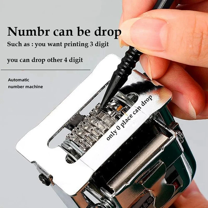 AT02-Number Machine de numérotation automatique numérotation Code Page numérotation Machine numérique sceau bureau