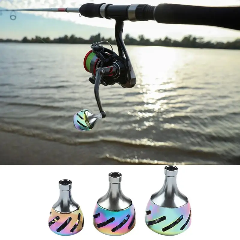 

Fishing Reel Handle Knob Ergonomic Fishing Reel Grip Ball Aluminum Alloy Modified Accessories Includes Mounting Parts For Easy