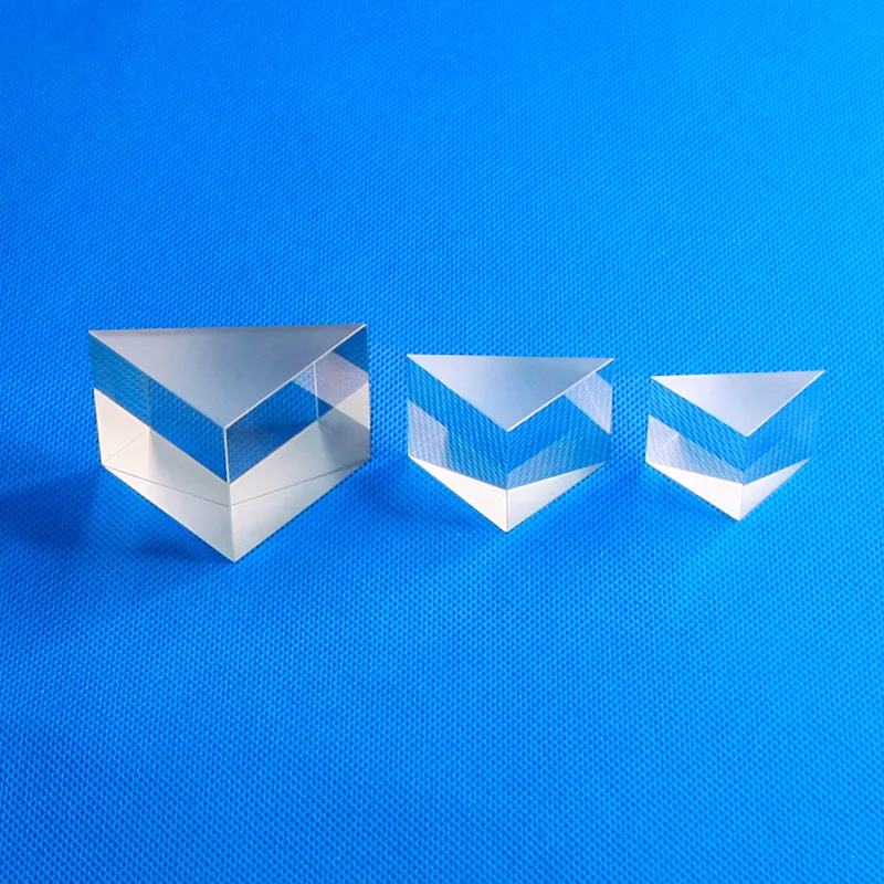 Right angle prism outer reverse bevel aluminum film optical equipment total reflection secondary element measurement prism