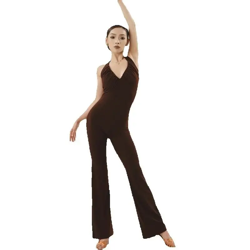 الكبار السامبا اللاتينية الرقص الأعلى النساء الرسن اللاتينية الرقص بذلة الإناث تشاتشا رومبا قاعة الرقص الملابس المرحلة ارتداء SL13585