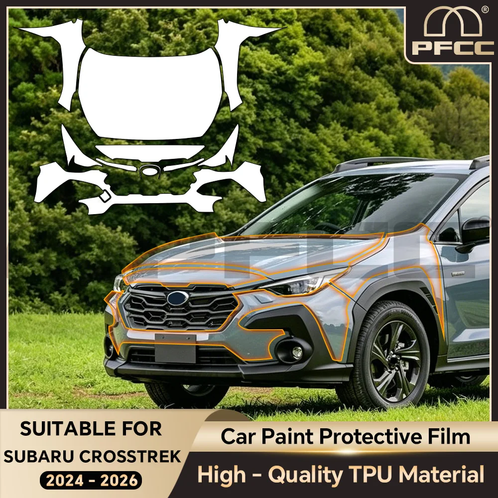 For Subaru Crosstrek 2024 - 2026 PPF TPU Paint Protection Film Pre-cut PPF Self-Healing Clear Bra Anti-Scratch Resistant