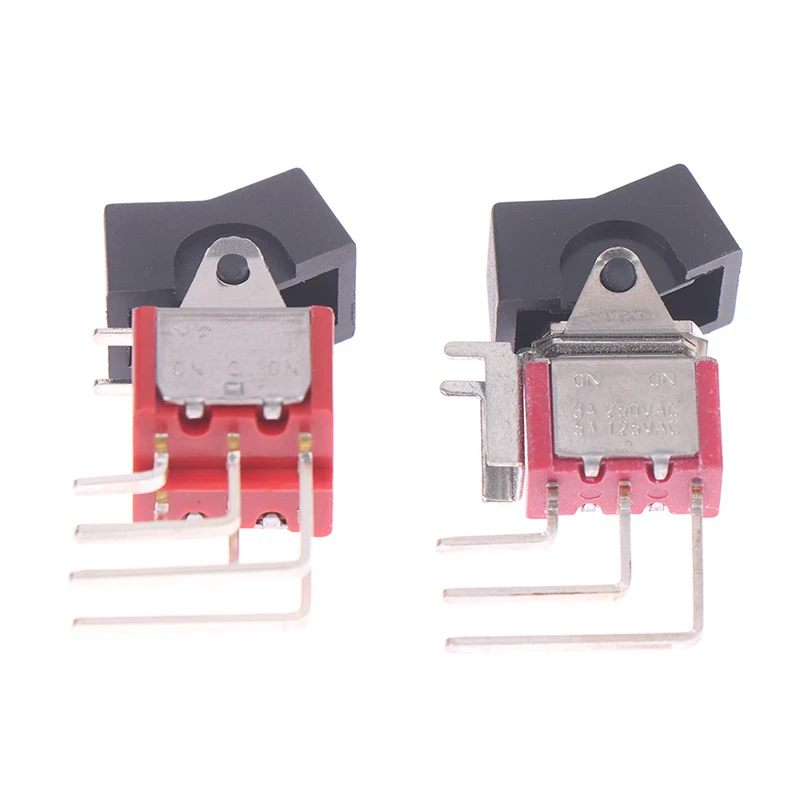 1PC Feet Seite Schalter RLS-202-A4-00 Rocker Arm Stecker Schiff Typ Taste Rocker Bent Füße Seite Schalter 6 Fuß 2 getriebe