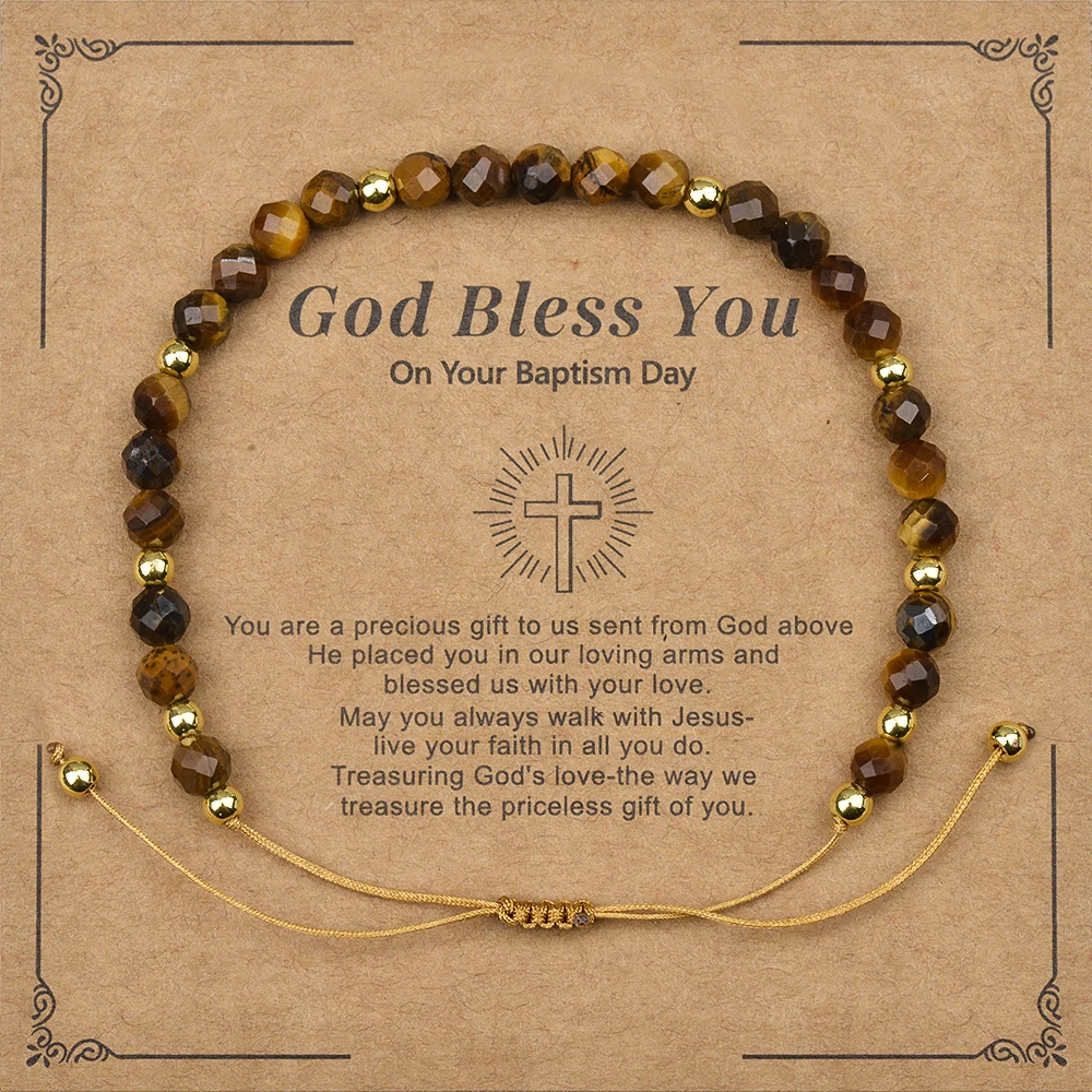 4mm Hematite And Natural Stone Bead Braided Adjustable Bracelet Suitable For Men And Women Daily Wear Holiday Gift Jewelry