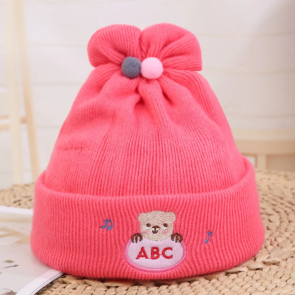 Cartoon Breathable Hat Super Soft 0-6 Months Cotton Hat Thickened Pullover Hat Outdoor