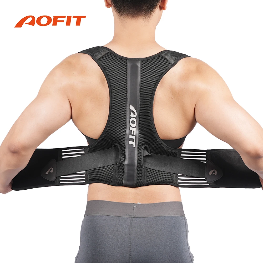 AOFIT Adjustable Posture Corrector Preventing Protection Spine Pain Relief Correction Belt Women Men Back Shoulder Support