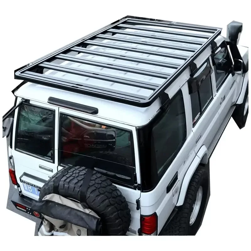 Hot Sale Universal Cargo Carrier Basket Aluminium Alloy Roof Rack for SUV LC76 Car Roof Racks